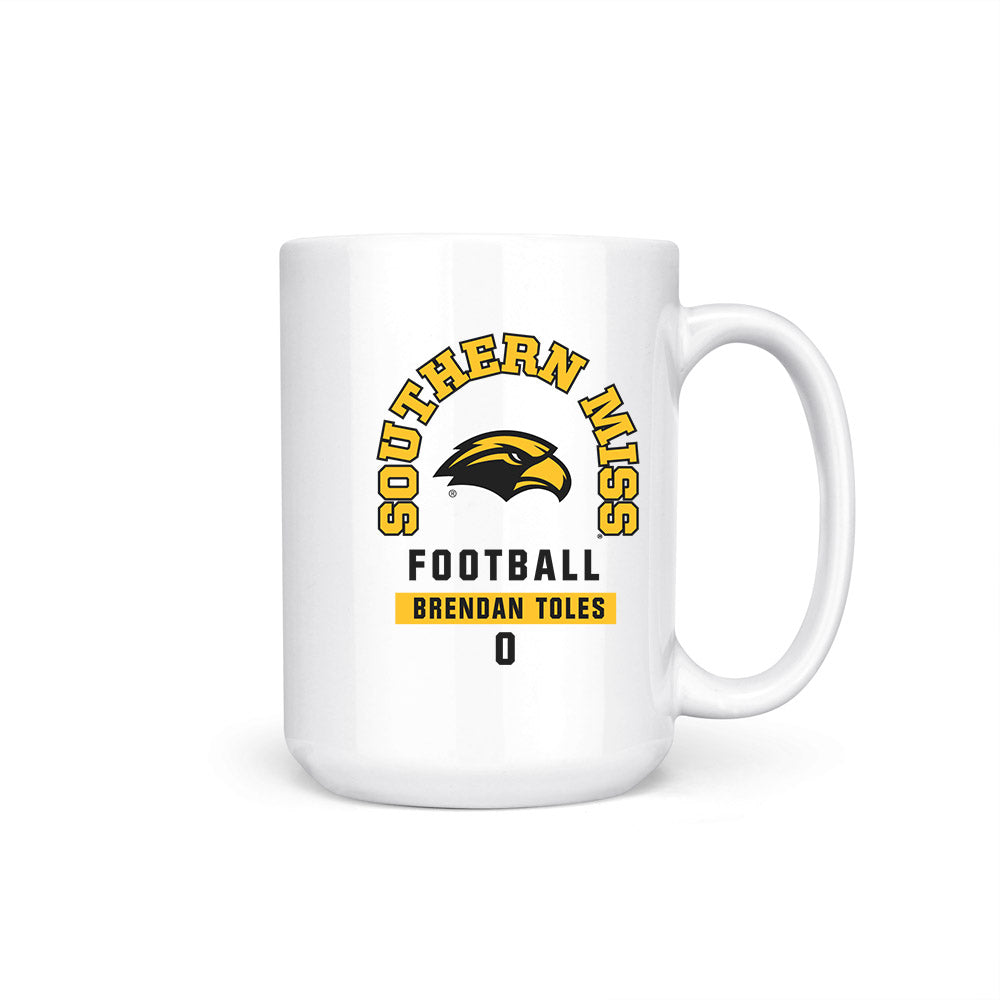 Southern Miss - NCAA Football : Brendan Toles - Coffee Mug-0