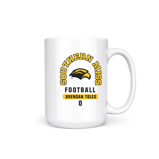 Southern Miss - NCAA Football : Brendan Toles - Coffee Mug-0