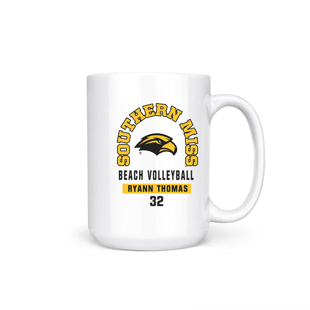 Southern Miss - NCAA Beach Volleyball : Ryann Thomas - Coffee Mug-0