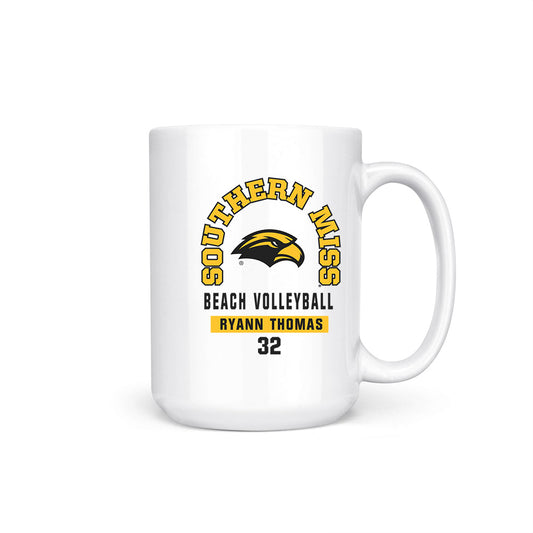 Southern Miss - NCAA Beach Volleyball : Ryann Thomas - Coffee Mug-0