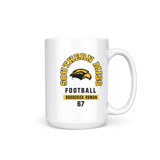 Southern Miss - NCAA Football : Broderick Roman - Coffee Mug-0