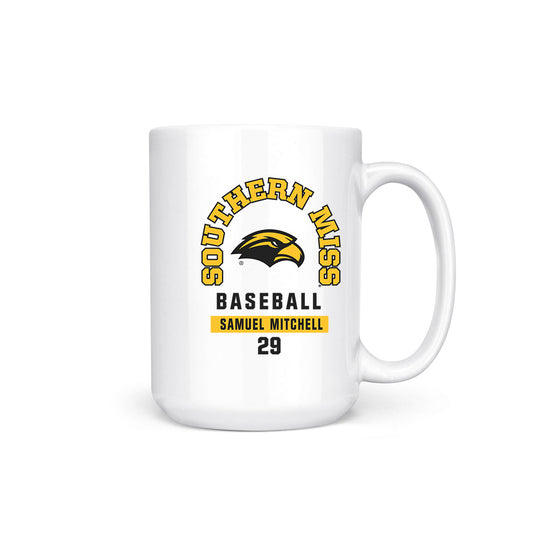 Southern Miss - NCAA Baseball : Samuel Mitchell - Coffee Mug-0