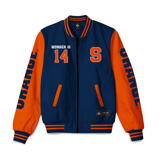 Syracuse - NCAA Men's Basketball : Aaron Womack III - Bomber Jacket-0