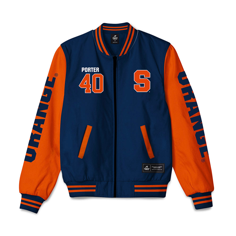 Syracuse - NCAA Football : Tommy Porter - Bomber Jacket