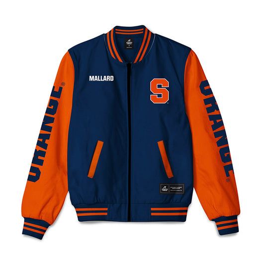 Syracuse - NCAA Men's Track & Field : Elijah Mallard - Bomber Jacket-0