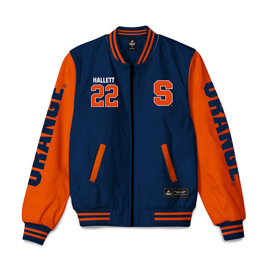 Syracuse - NCAA Women's Ice Hockey : Charlotte Hallett - Bomber Jacket-0