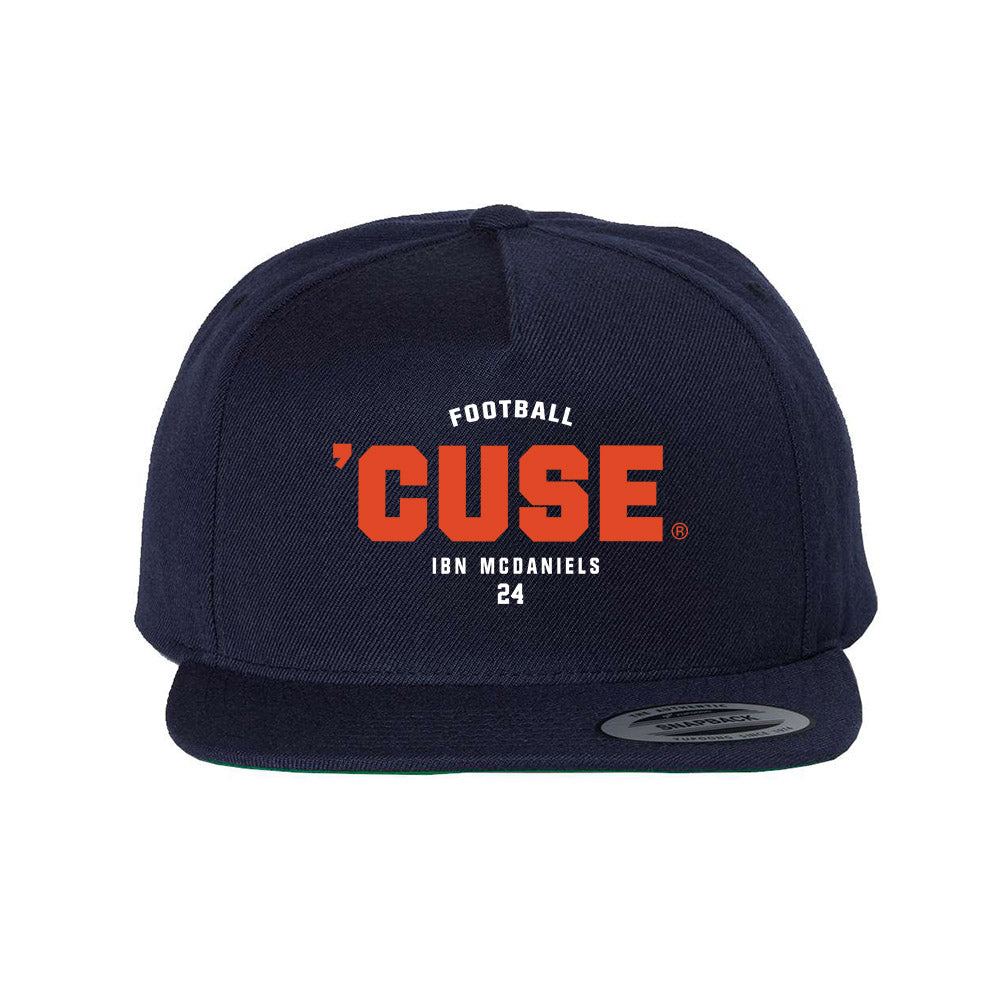 Syracuse - NCAA Football : Ibn McDaniels - Snapback Hat-0