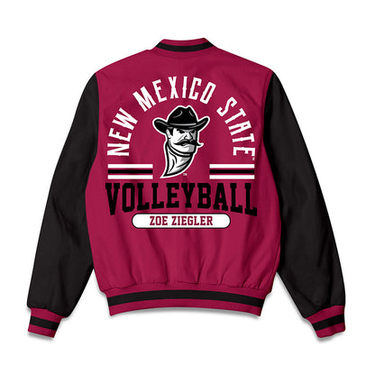 NMSU - NCAA Women's Volleyball : Zoe Ziegler - Bomber Jacket-1