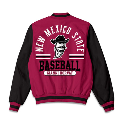 NMSU - NCAA Baseball : Gianni Horvat - Bomber Jacket-1