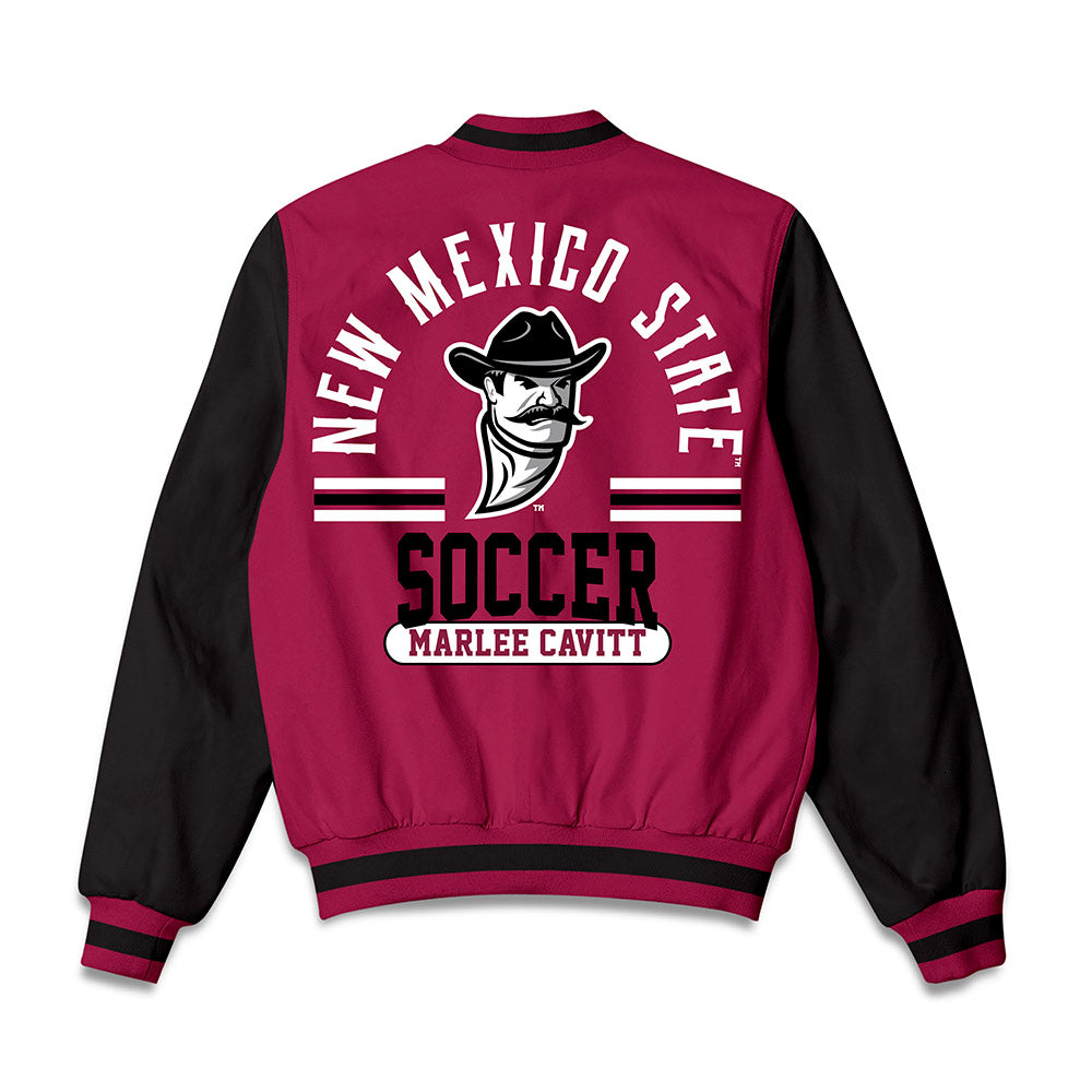 NMSU - NCAA Women's Soccer : Marlee Cavitt - Bomber Jacket-1