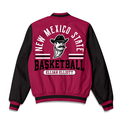 NMSU - NCAA Men's Basketball : Elijah Elliott - Bomber Jacket-1