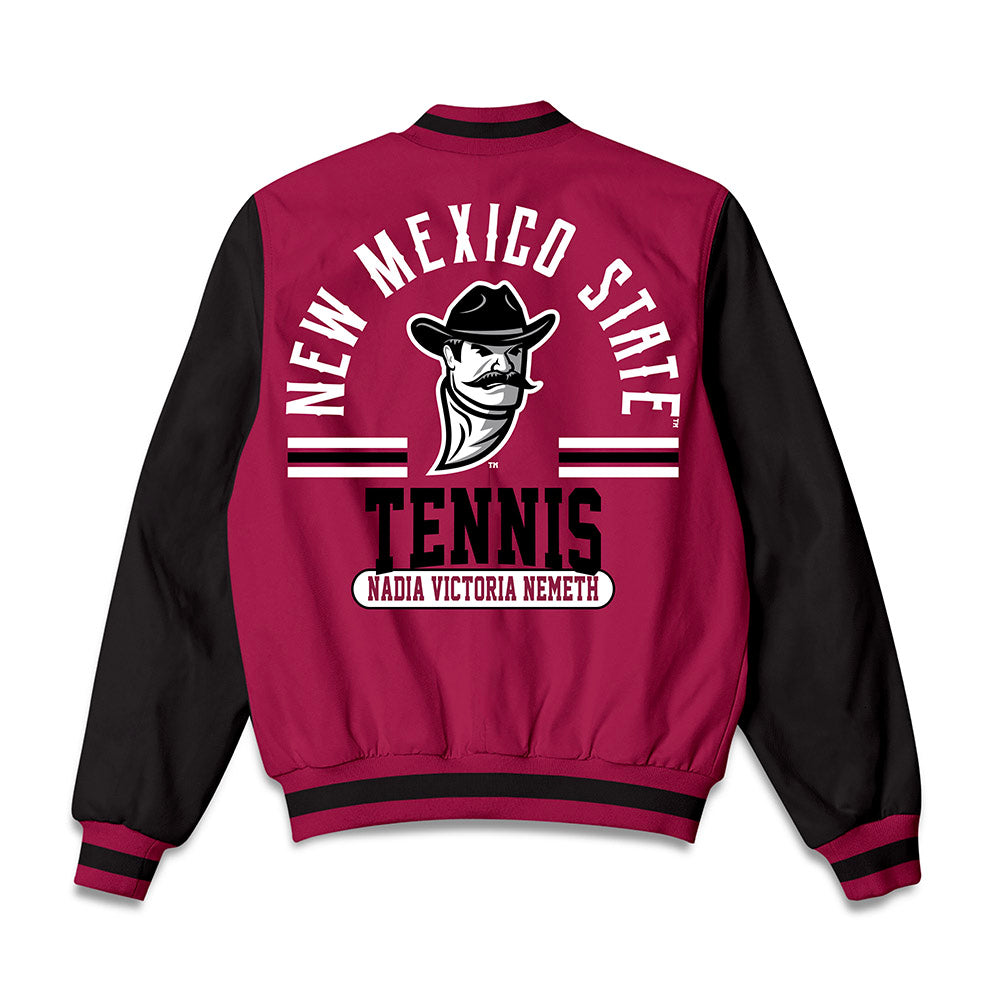 NMSU - NCAA Women's Tennis : Nadia Victoria Nemeth - Bomber Jacket-1