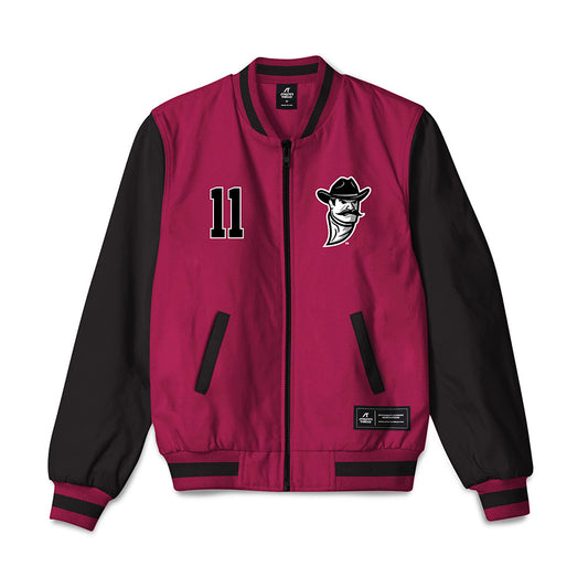 NMSU - NCAA Men's Basketball : Elijah Elliott - Bomber Jacket-0