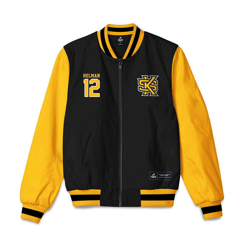 Kennesaw - NCAA Baseball : Nathan Helman - Bomber Jacket-0