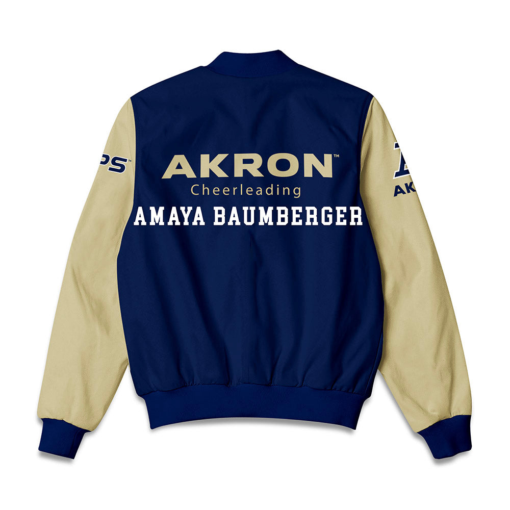 Akron - NCAA Cheerleading : Amaya Baumberger - Bomber Jacket-1