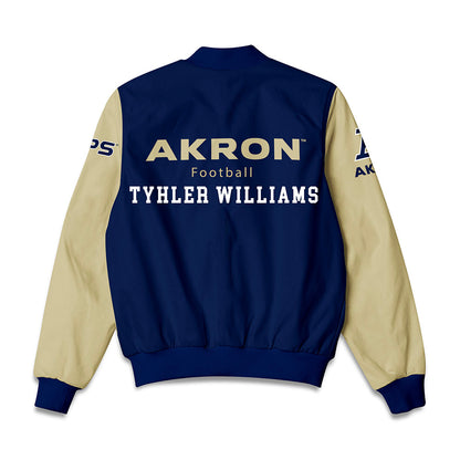 Akron - NCAA Football : Tyhler Williams - Bomber Jacket