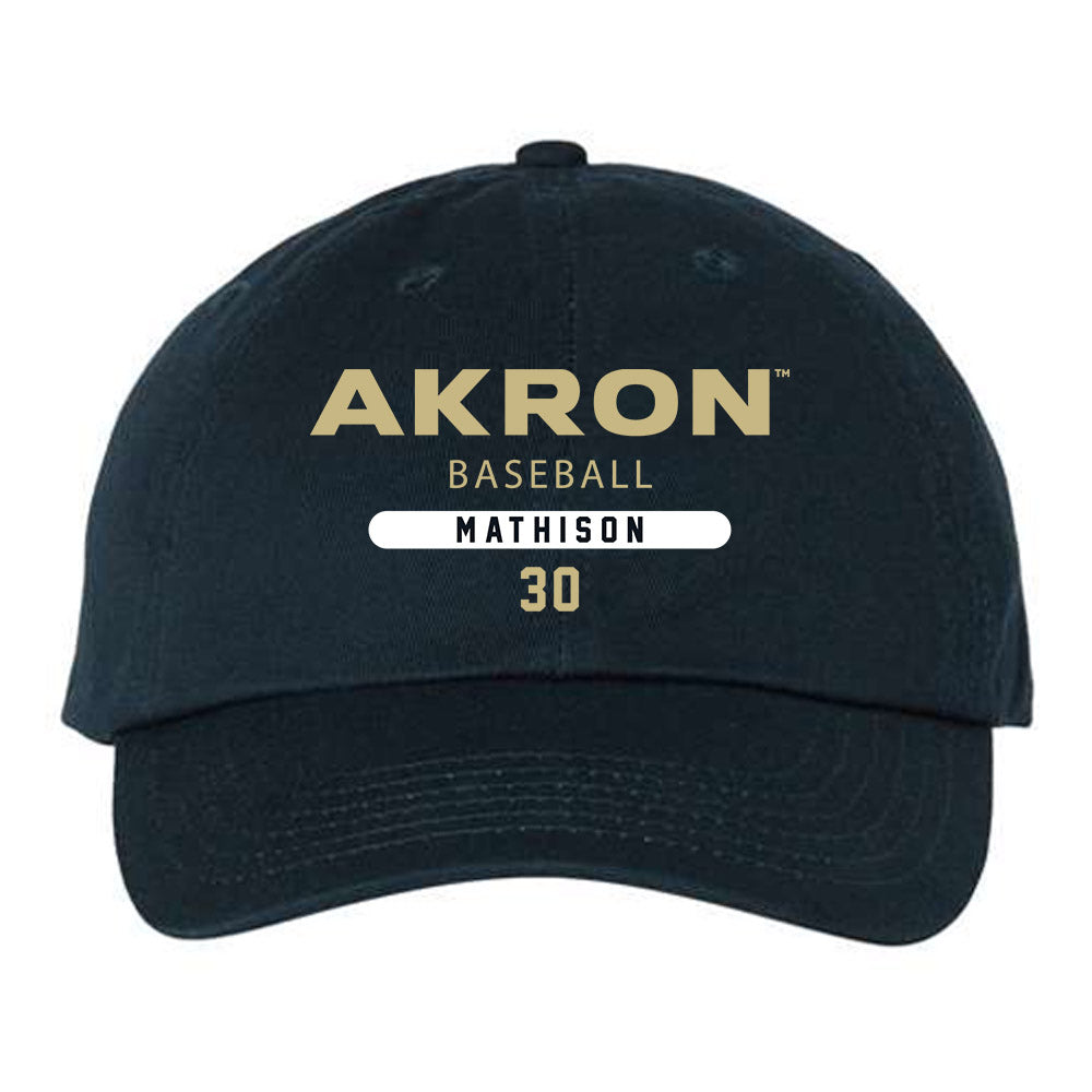 Akron - NCAA Baseball : Gabe Mathison - Dad Hat-0
