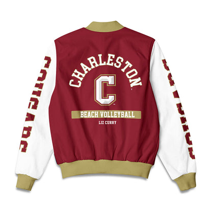 Charleston - NCAA Beach Volleyball : Liz Curry - Bomber Jacket