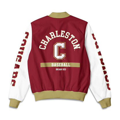 Charleston - NCAA Baseball : Brian Seo - Bomber Jacket-1