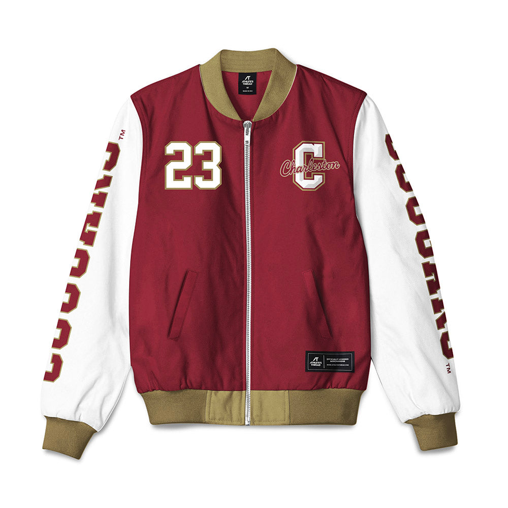 Charleston - NCAA Baseball : Brian Seo - Bomber Jacket-0