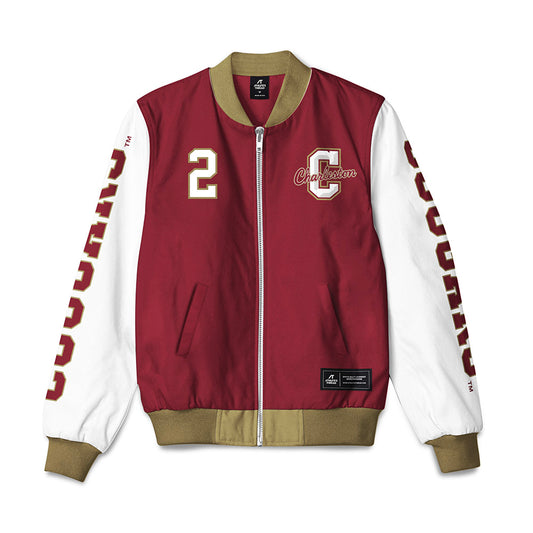 Charleston - NCAA Men's Basketball : Colby Duggan - Bomber Jacket-0