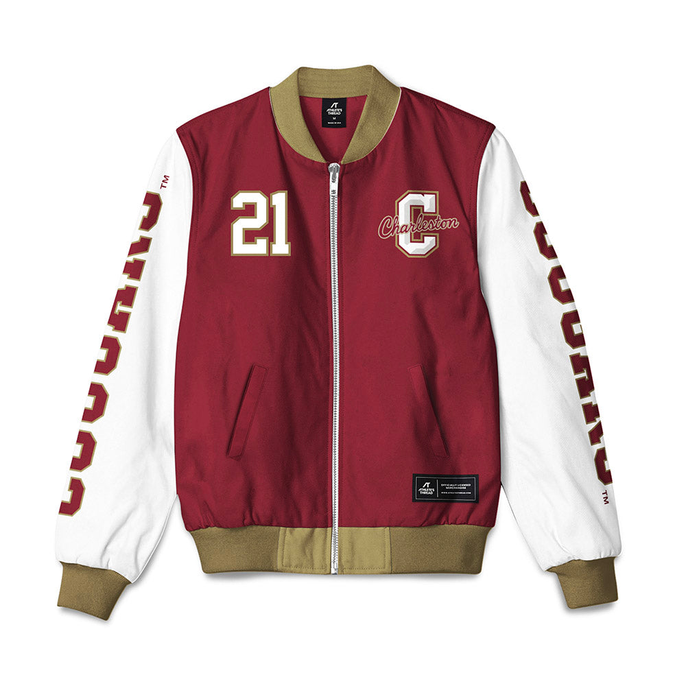 Charleston - NCAA Men's Soccer : Jack Neumann - Bomber Jacket-0