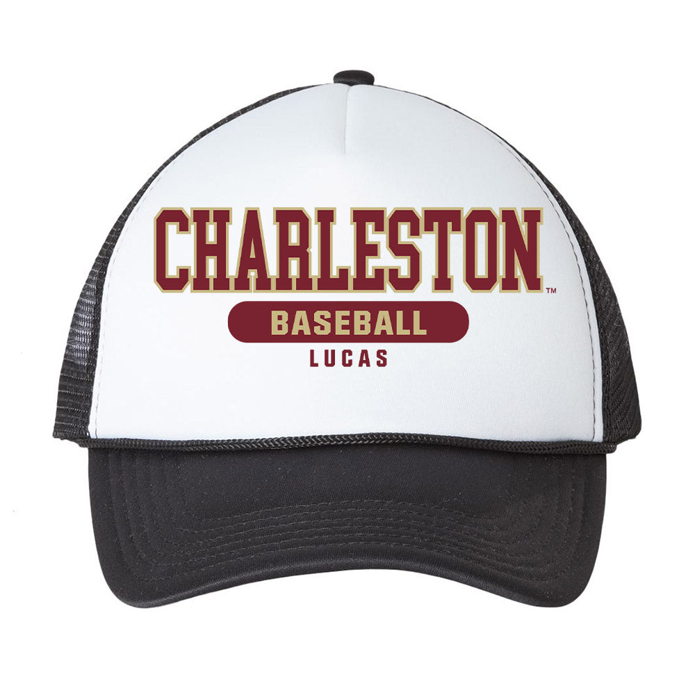 Charleston - NCAA Baseball : Asher Lucas - Trucker Hat-0