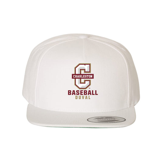 Charleston - NCAA Baseball : Derek Duval - Snapback Hat-0