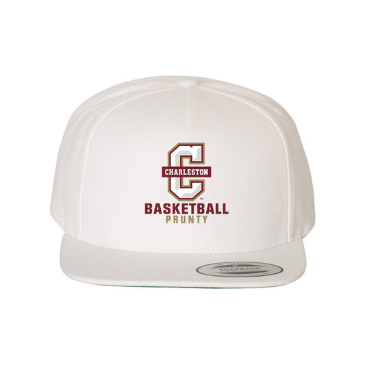Charleston - NCAA Men's Basketball : Jaxon Prunty - Snapback Hat-0