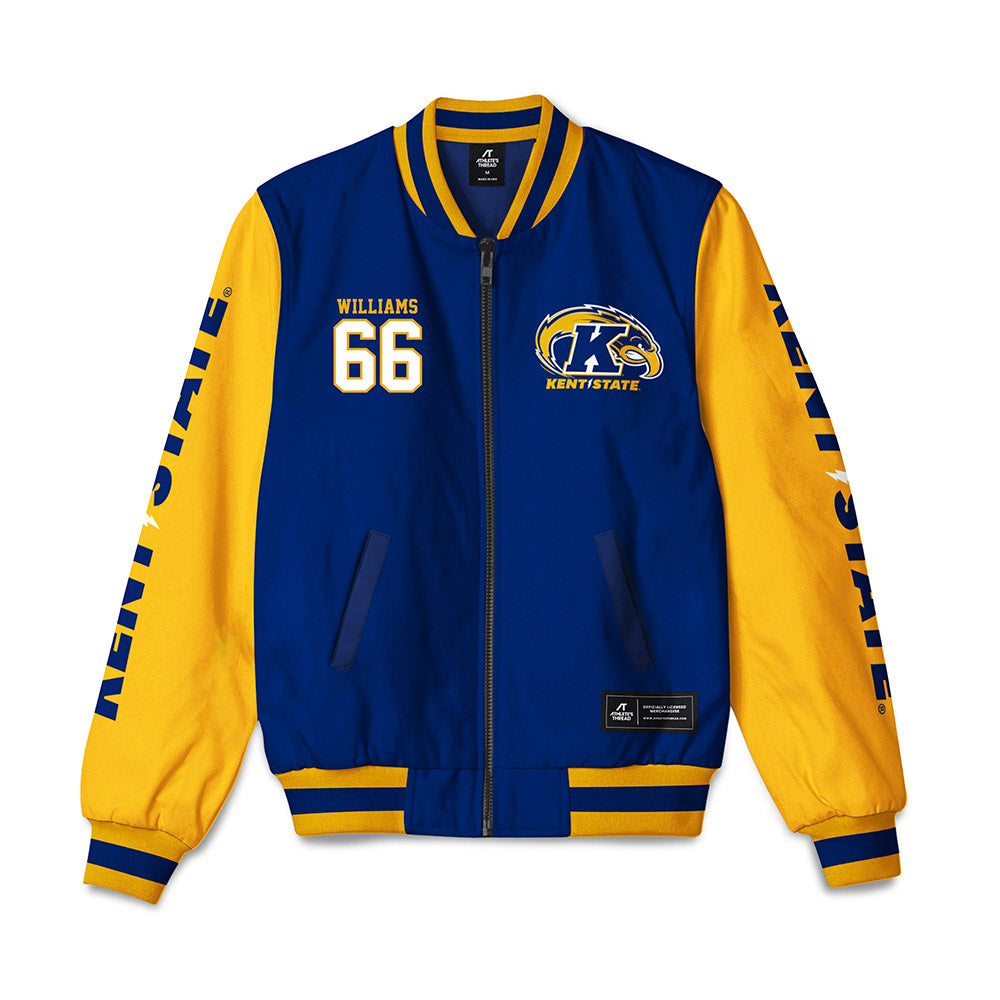 Kent State - NCAA Football : Elijah Williams - Bomber Jacket-0