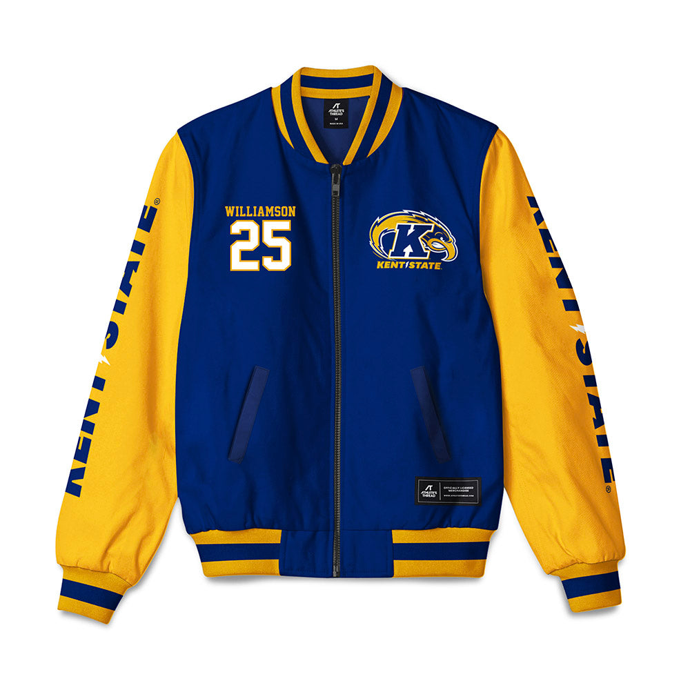 Kent State - NCAA Men's Basketball : Jahari Williamson - Bomber Jacket-0