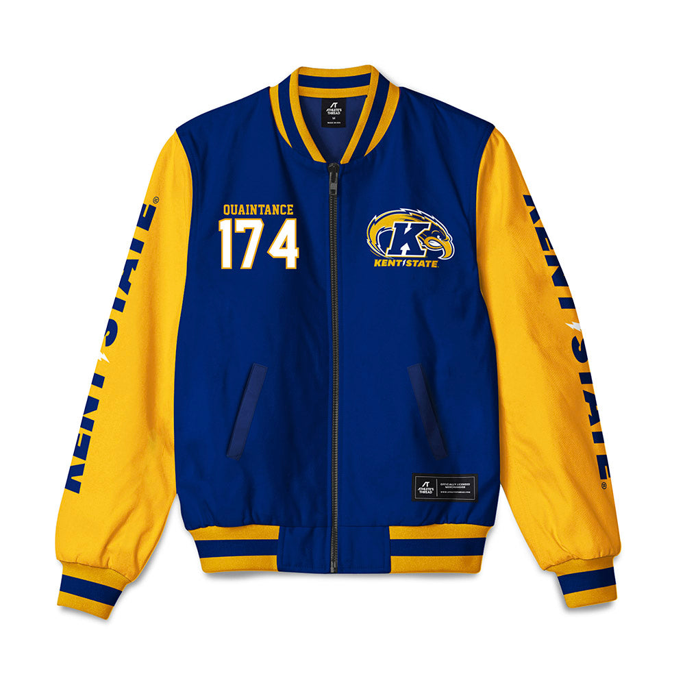 Kent State - NCAA Wrestling : Braxton Quaintance - Bomber Jacket-0