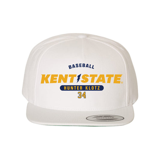 Kent State - NCAA Baseball : Hunter Klotz - Snapback Hat-0