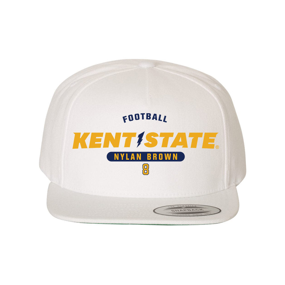 Kent State - NCAA Football : Nylan Brown - Snapback Hat-0