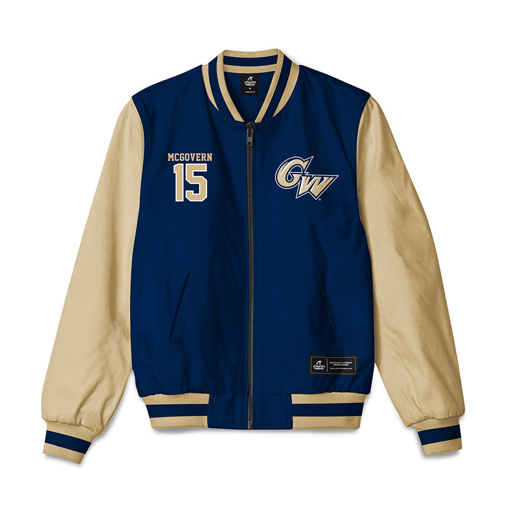GWU - NCAA Men's Soccer : Ben McGovern - Bomber Jacket-0