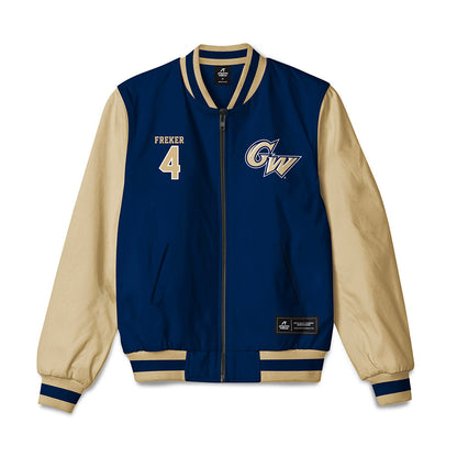 GWU - NCAA Baseball : Brodie Freker - Bomber Jacket-0