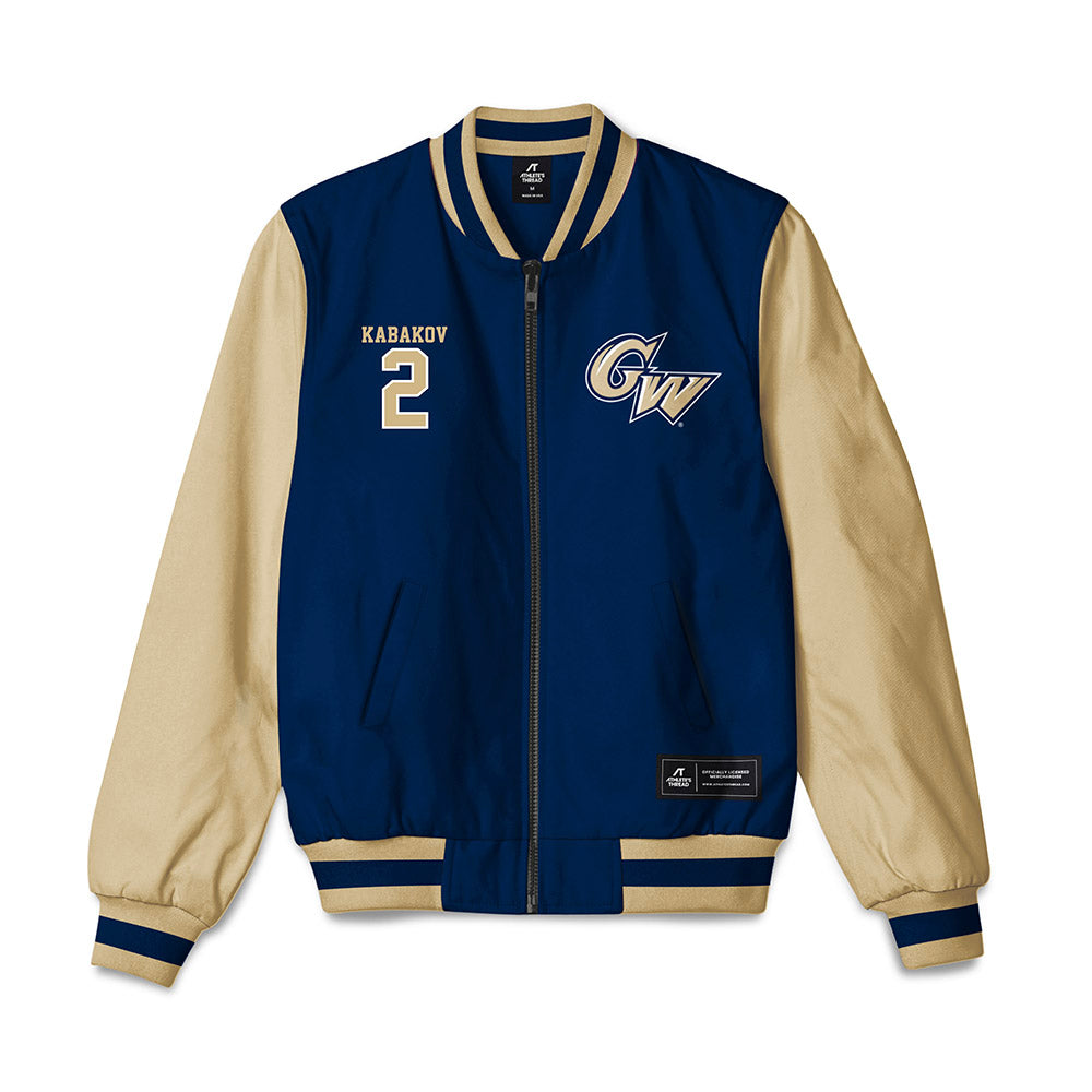 GWU - NCAA Men's Water Polo : Yam Kabakov - Bomber Jacket-0