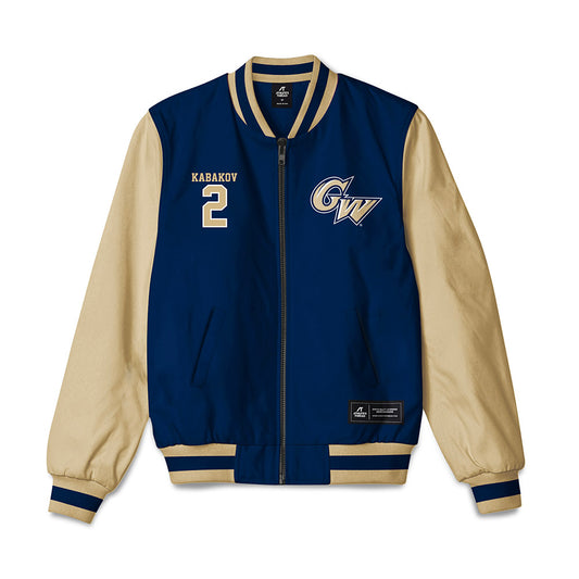 GWU - NCAA Men's Water Polo : Yam Kabakov - Bomber Jacket-0
