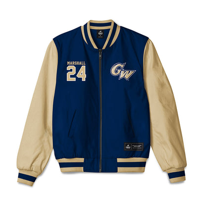 GWU - NCAA Men's Basketball : Tyrone Marshall - Bomber Jacket-0
