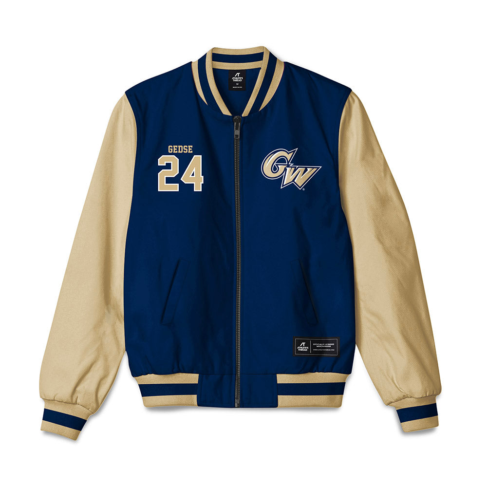 GWU - NCAA Women's Volleyball : Sadee Gedse - Bomber Jacket-0