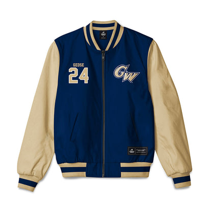 GWU - NCAA Women's Volleyball : Sadee Gedse - Bomber Jacket-0
