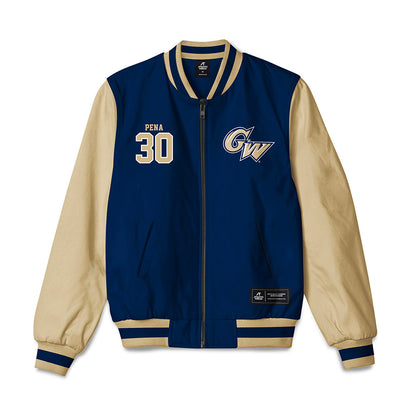 GWU - NCAA Men's Soccer : Diego Pena - Bomber Jacket-0