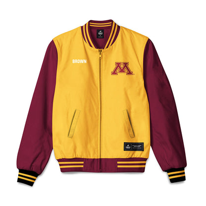 Minnesota - NCAA Men's Track & Field : Spencer Brown - Bomber Jacket-0