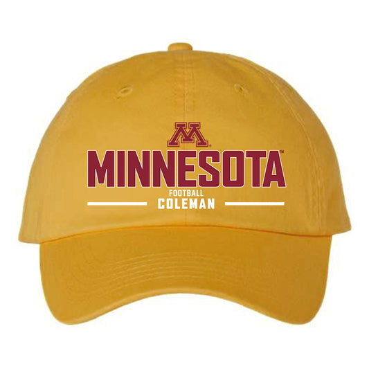 Minnesota - NCAA Football : Malachi Coleman - Dad Hat-0