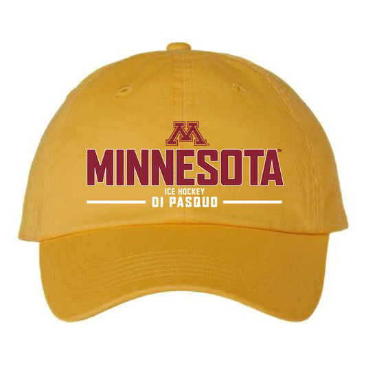 Minnesota - NCAA Men's Ice Hockey : Luca Di Pasquo - Dad Hat-0