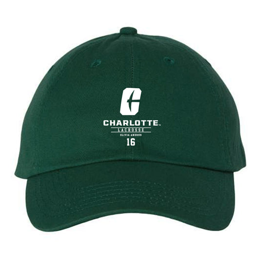 UNC Charlotte - NCAA Women's Lacrosse : Olivia Andrus - Dad Hat-0