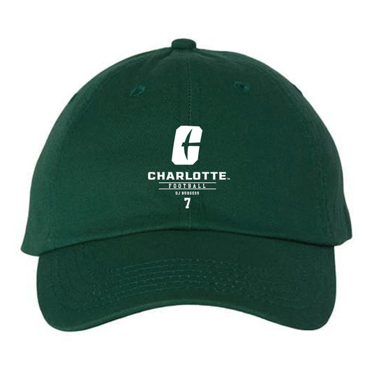 UNC Charlotte - NCAA Football : DJ Burgess - Dad Hat-0