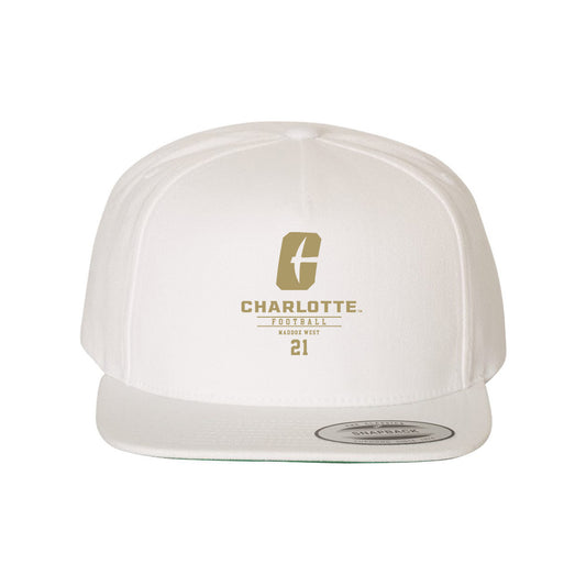 UNC Charlotte - NCAA Football : Maddox West - Snapback Hat-0