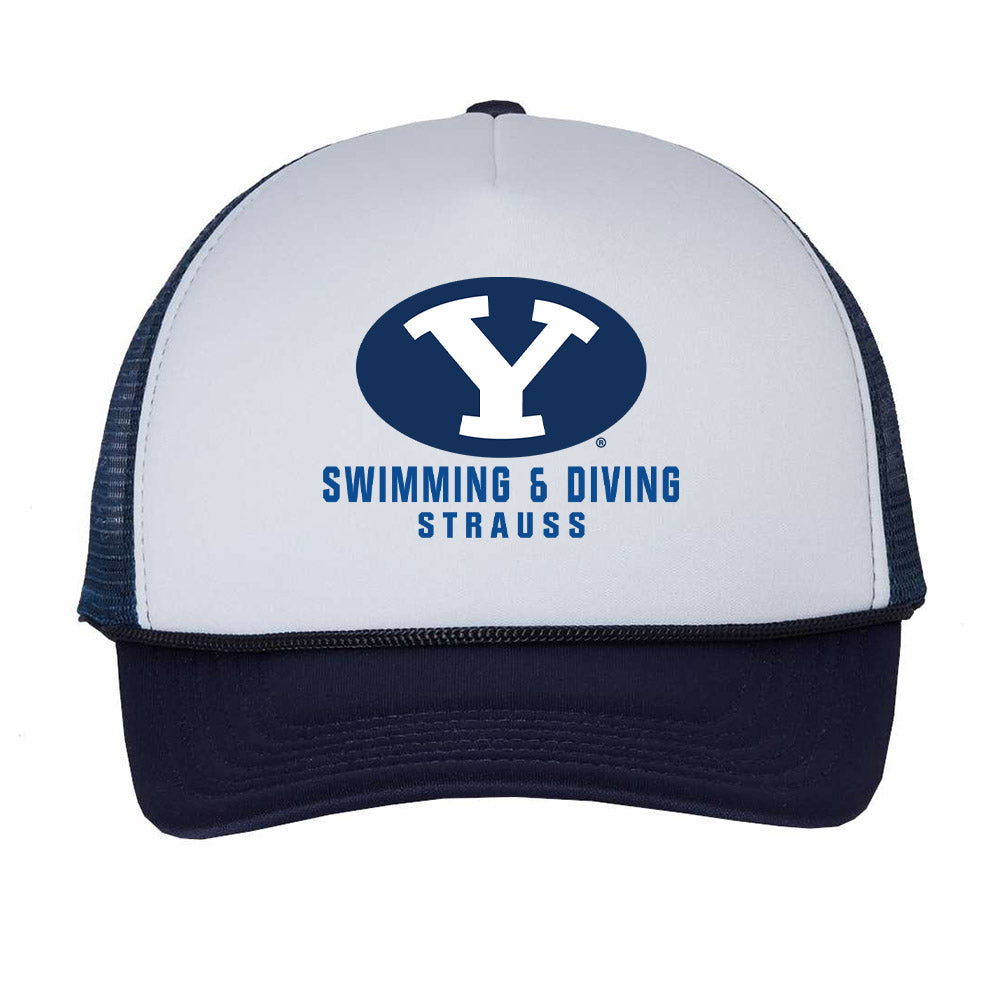 BYU - NCAA Men's Swimming & Diving : Mickey Strauss - Trucker Hat