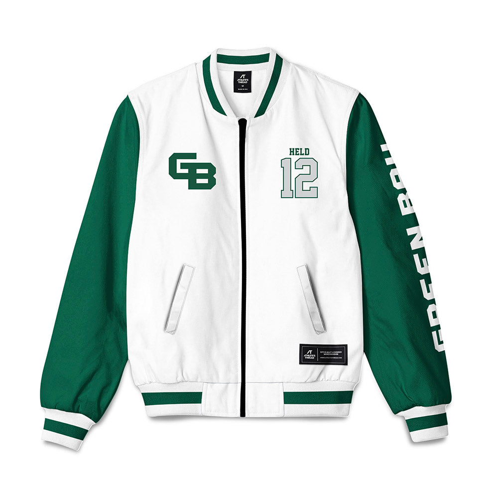 UW Green Bay - NCAA Men's Soccer : Kamden Held - Bomber Jacket-0